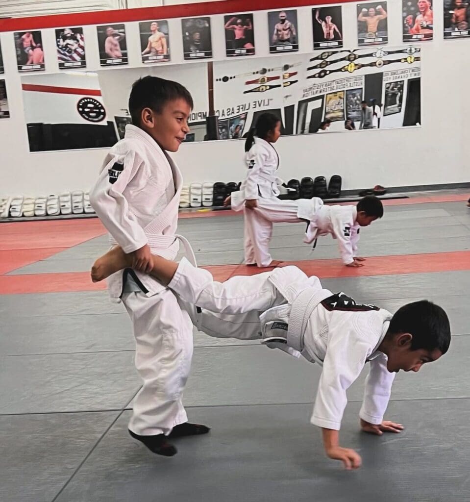 kids practicing Brazilian Jiu-jitsu in Gardena, building confidence, focus, and discipline through BJJ training.
